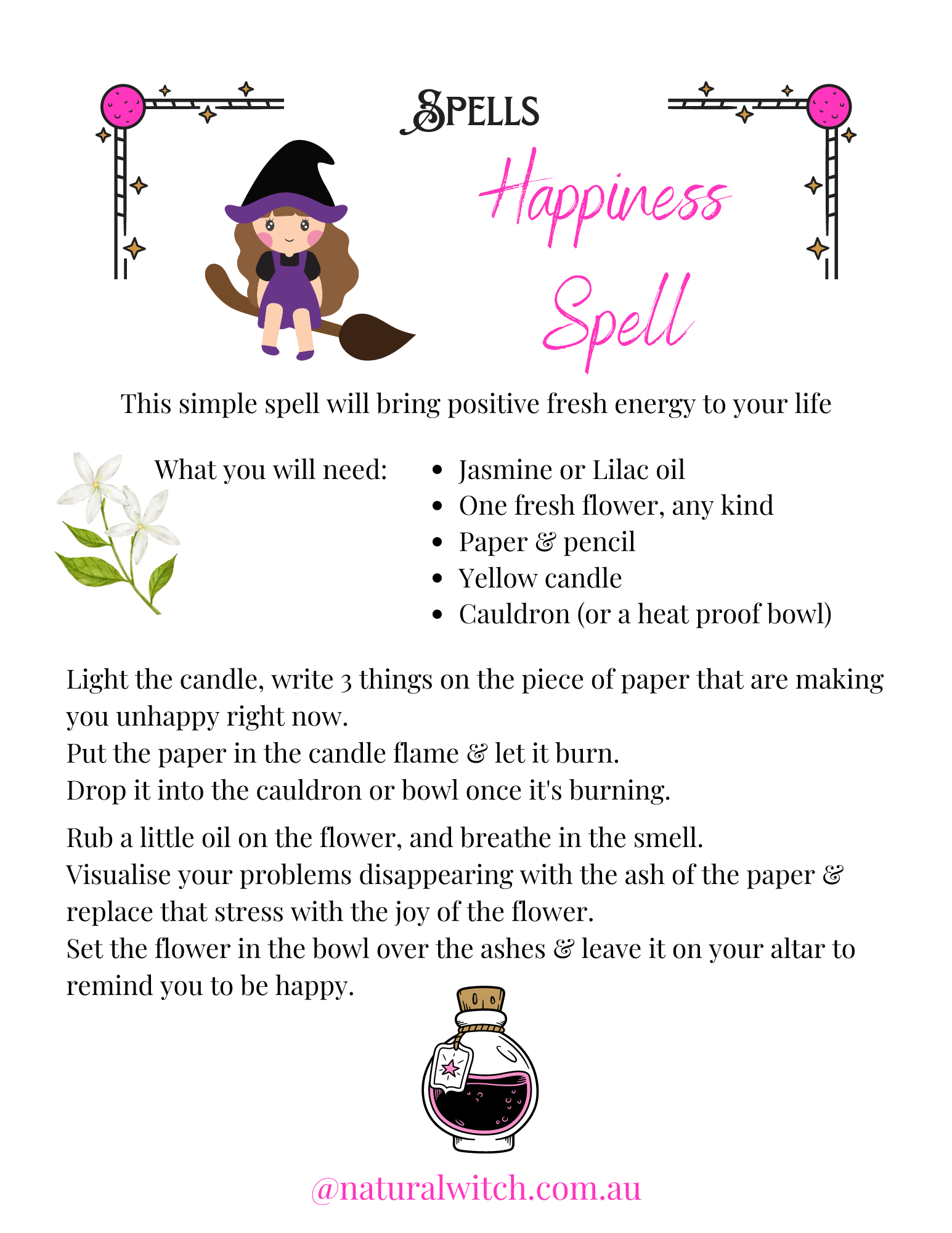Happiness Spell – Natural Witch