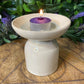 Candle Holder - Beige Pillar & Taper