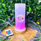 Selenite Tower Tree of Light Chakra Lamp with Multicolour LED Base Pack