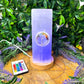 Selenite Tower Tree of Light Chakra Lamp with Multicolour LED Base Pack