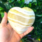 Orange Banded Onyx Heart Bowl