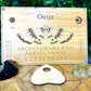 Death Moth Ouija Spirit Board with large Goodbye Planchette