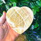 Orange Banded Onyx Heart Bowl