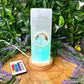 Selenite Tower Tree of Light Chakra Lamp with Multicolour LED Base Pack