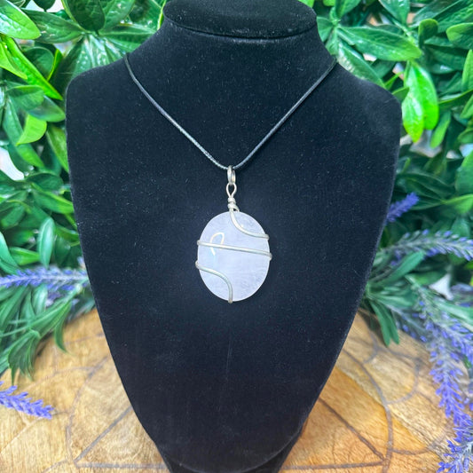 Rose Quartz Wrap Pendant