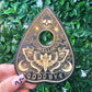 Crystal Ball Ouija Spirit Board with large Moth Planchette