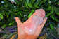 Rose Quartz Flat Heart 5cm